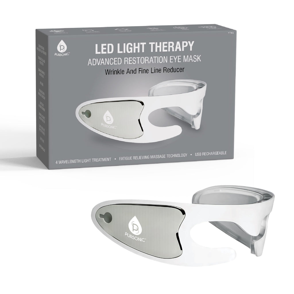 Pursonic LED Light Therapy Advanced Restoration Eye Mask – Anti-Aging, Collagen-Boosting, At-Home Treatment
