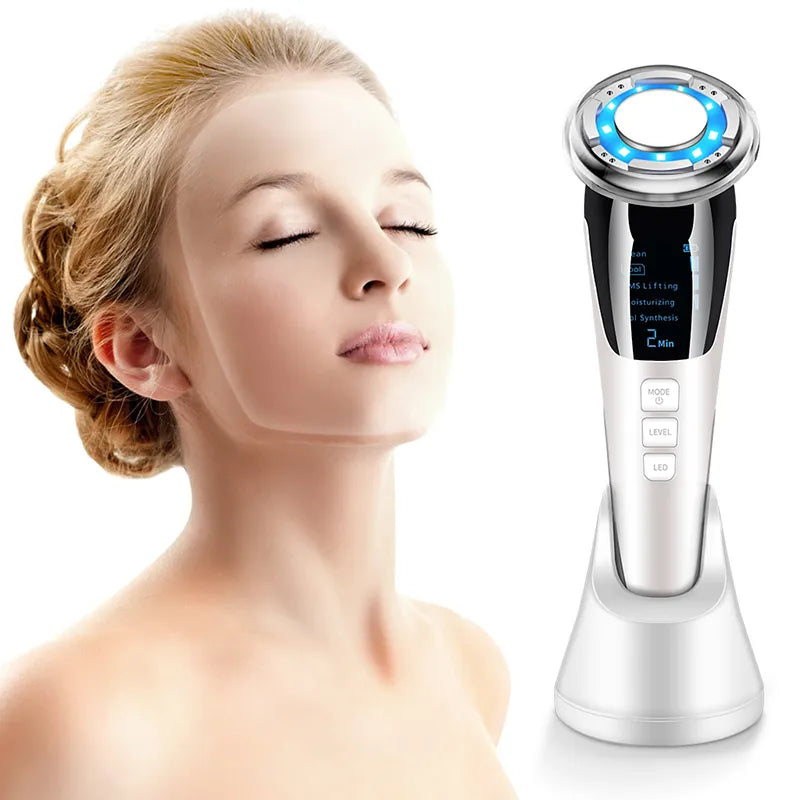 EMS Hot Cold Face Lifting Beauty Device - LED Photon Therapy